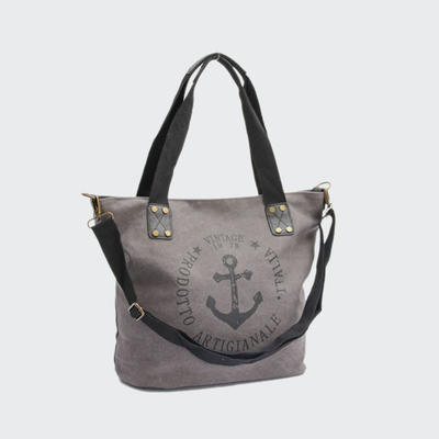 High Quality Lady Canvas Handbag Can Print Customer Logo Women Fashion Canvas Bag