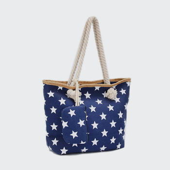 New star cloth handbag fashion lady shopping handbag women beach bag