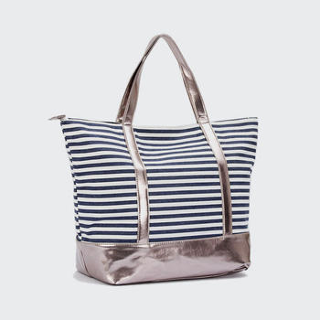 Good Quality Pu And Jean Lady Beach Bag New Style Women Bag