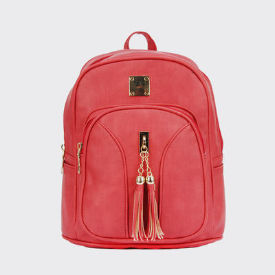 Hot Sale New PU Woman Backpack Good Quality Cheap Price Lady Fashion Backpack With Tassel
