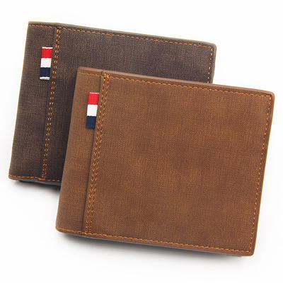 PU Leather Vintage Men Wallets Coin Pocket Hasp Small Wallet Men Purse Card Holder Male Clutch Money Bag Wallet
