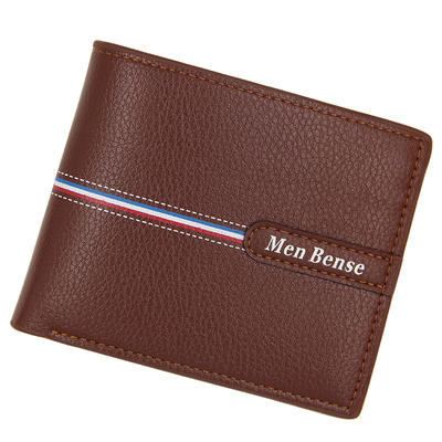 Branded Stripe Wallets for Men Credit Card Wholesale Men Wallets